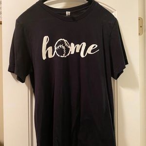 Bella Canvas “Home” black T-Shirt-Size M